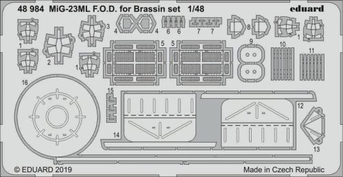 Przejdź do produktu EDUARD 48984 - 1:48 MiG-23ML F.O.D. for Brassin set