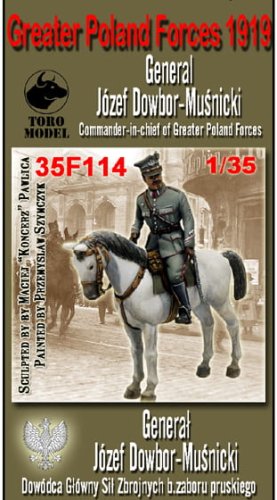 Przejdź do produktu TORO MODEL 35F114 - 1:35 Wojska Wielkopolskie 1919 - Generał Józef Dowbor-Muśnicki - Dowódca Główny Sił Zbrojnych byłego zaboru pruskiego
