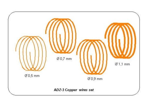 Przejdź do produktu ABER ADZ-3 - Copper Wire Set - Zestaw drutów miedzianych 0,5 / 0,7 / 0,9 / 1,1 mm