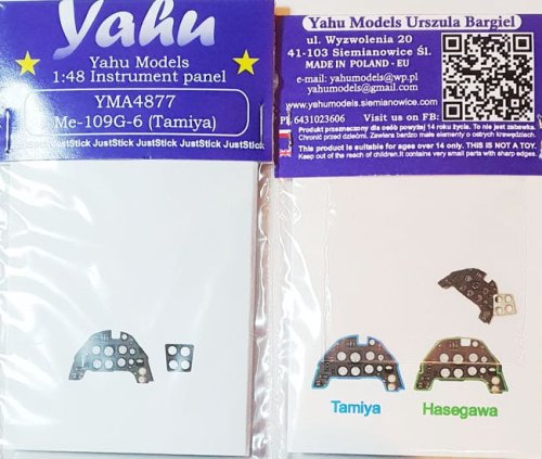 Przejdź do produktu YAHU YMA4877 - 1:48  Messerschmitt Me 109 G-6 tablica przyrządów