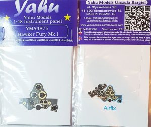 YAHU YMA4875 - 1:48 Hawker Fury Mk.I tablica przyrządów