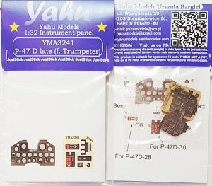 YAHU YMA3241 - 1:32 P-47 D late tablica przyrządów