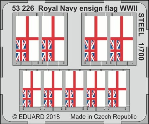 Przejdź do produktu EDUARD 53226 - 1:700 Royal Navy ensign flag WWII - Steel