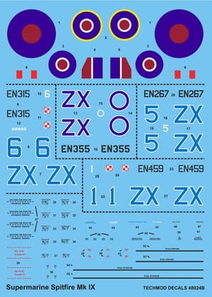 Przejdź do produktu TECHMOD 48024 - 1:48 Spitfire Mk.IXc