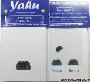 YAHU YMA7248 - 1:72 Spitfire Mk.I tablica przyrządów