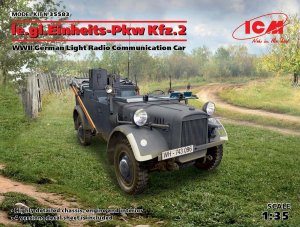 ICM 35583 - 1:35 le.gl.Einheitz-Pkw Kfz.2 WWII German Light Radio Communication Car