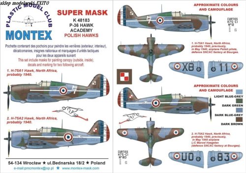 Przejdź do produktu MONTEX K48183 - 1:48 P-36 Hawk Polish