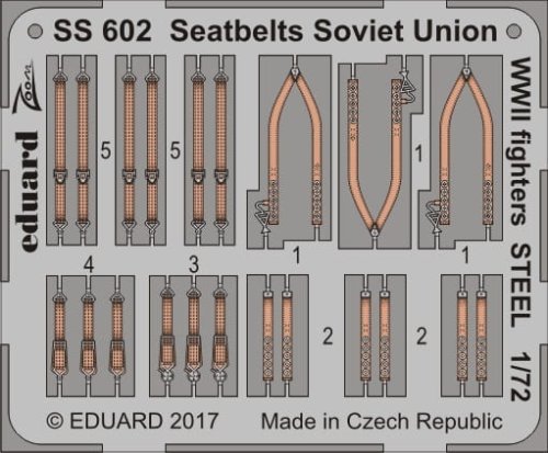 Przejdź do produktu EDUARD SS602 - 1:72 Seatbelts Soviet Union WW2 fighters - Steel
