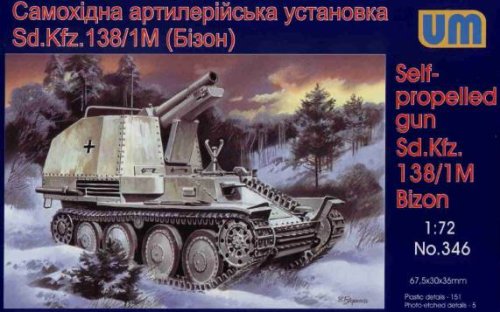Przejdź do produktu UNIMODELS 346 - 1:72 Self-propelled gun Sd Kfz 138/1M Bison
