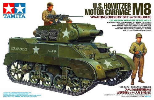 Przejdź do produktu TAMIYA 35312 - 1:35 U.S. Howitzer Motor Carriage M8 w/3 Figures