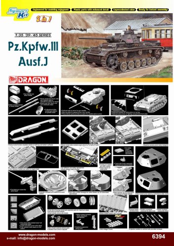 Przejdź do produktu DRAGON 6394 - 1:35 Pz.Kpfw.III Ausf.J