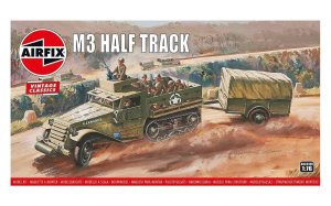 AIRFIX 02318V - 1:76 M3 Half Track & 1 Ton Trailer - Airfix Vintage Classics