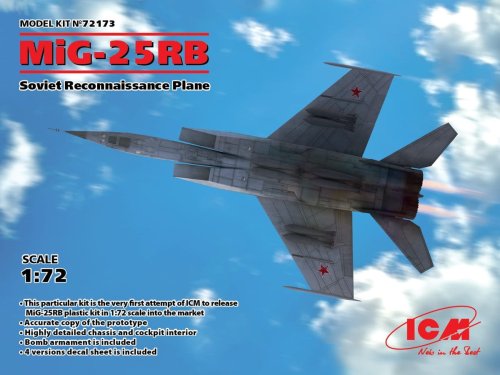Przejdź do produktu ICM 72173 - 1:72 MiG-25 RB, Soviet Reconnaissance Plane