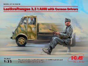 ICM 35418 - 1:35 Lastkraftwagen 3,5 t AHN with German Drivers