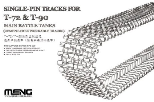 Przejdź do produktu MENG MODEL SPS029 - 1:35 Single-Pin tracks for T-72 & T-90 Main Battle Tanks