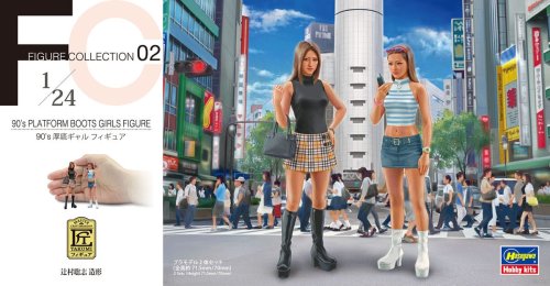 Przejdź do produktu HASEGAWA FC02 29102 - 1:24 90s Platform Boots Girls Figure