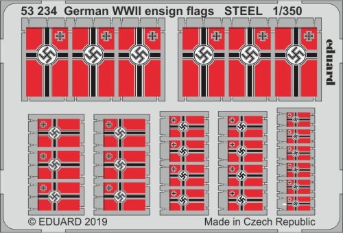 Przejdź do produktu EDUARD 53234 - 1:350 German WWII ensign flags - Steel