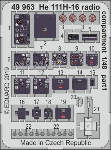 Przejdź do produktu EDUARD 49963 - 1:48 He 111H-16 radio compartment