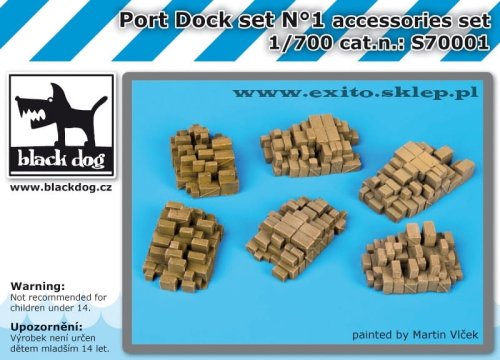 Przejdź do produktu BLACK DOG S70001 - 1:700 Port Dock set N°1 accessories set