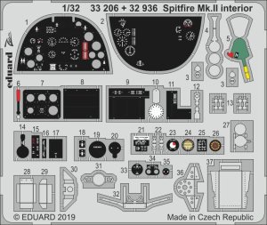 EDUARD 33206 - 1:32 Spitfire Mk.II interior