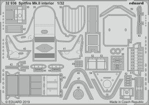EDUARD 32936 - 1:32 Spitfire Mk.II interior
