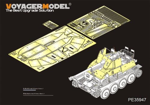 Przejdź do produktu VOYAGER  PE35947 - 1:35 WWII German Tank Destroyer Marder III (Sd.Kfz.139)Amour Plates