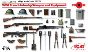 ICM 35681 - 1:35 WWI French Infantry Weapon and Equipment