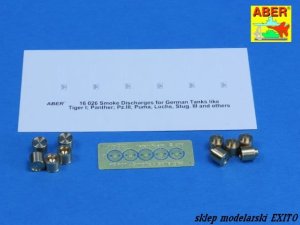 ABER 16101 - 1:16 German Smoke Discharges for rear five grenade racks