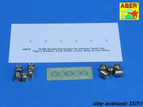 Przejdź do produktu ABER 16101 - 1:16 German Smoke Discharges for rear five grenade racks