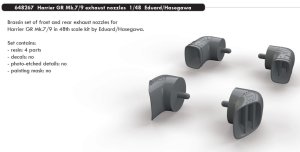 EDUARD 648267 - 1:48 Harrier GR Mk.7/9 exhaust nozzles