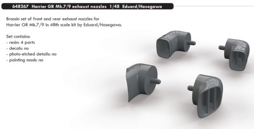 Przejdź do produktu EDUARD 648267 - 1:48 Harrier GR Mk.7/9 exhaust nozzles