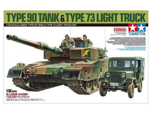 Przejdź do produktu TAMIYA 25186 - 1:35 JGSDF Type 90 Tank & Type 73 Light Truck