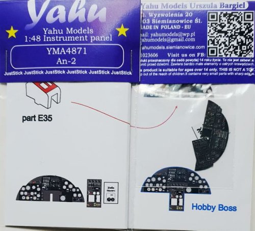 Przejdź do produktu YAHU YMA4871 - 1:48 An-2 tablica przyrządów