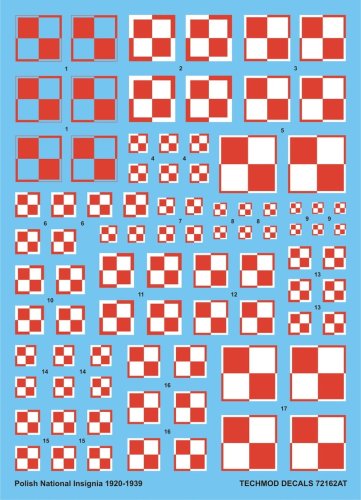 Przejdź do produktu TECHMOD 72162 - 1:72 Polish Insignia 1920-39