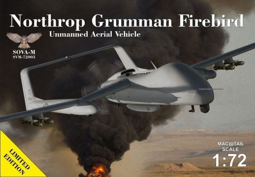 Przejdź do produktu SOVA 72003 - 1:72 Northrop Grumman Firebird unmanned aerial vehicle - concept