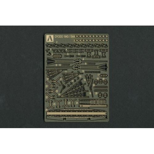 Przejdź do produktu AOSHIMA 05274 - 1:700  IJN Light Cruiser Oyodo 1943/1944 Photo-Etched Parts Set