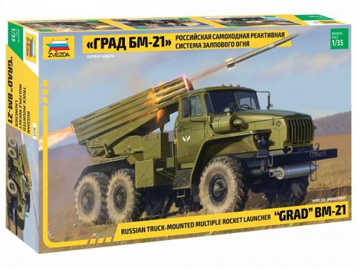Przejdź do produktu ZVEZDA 3655 - 1:35 Multiple Rocket Launcher BM-21 Grad