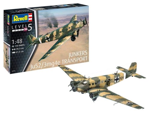 Przejdź do produktu REVELL 03918 - 1:48 Junkers Ju52/3m Transport