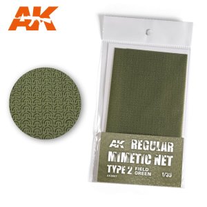 AK INTERACTIVE 8067 - 1:35 Camouflage Net Field Green Type 2 - Siatka maskująca