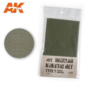 AK INTERACTIVE 8066 - 1:35 Camouflage Net Field Green Type 1 - Siatka maskująca