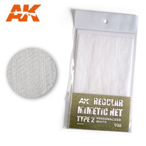 AK INTERACTIVE 8063 - 1:35 Camouflage Net Personalized White Type 2 - Siatka maskująca