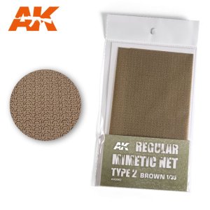 AK INTERACTIVE 8062 - 1:35 Camouflage Net Brown Type 2 - Siatka maskująca