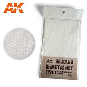 AK INTERACTIVE 8061 - 1:35 Camouflage Net Personalized White Type 1 - Siatka maskująca
