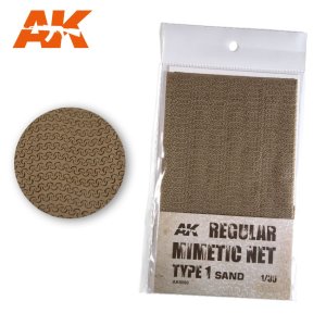 AK INTERACTIVE 8060 - 1:35 Camouflage Net Sand Type 1 - Siatka maskująca