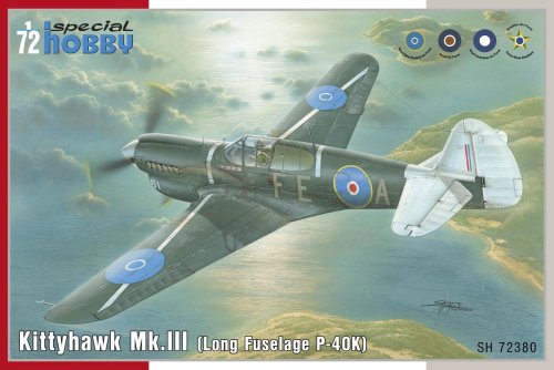 Przejdź do produktu SPECIAL HOBBY 72380 - 1:72 Kittyhawk Mk. III P-40 K Long Fuselage