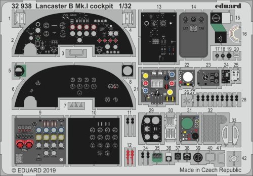 Przejdź do produktu EDUARD 32938 - 1:32 Lancaster B Mk.I cockpit