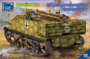 RIICH MODELS 35035 - 1:35 Panzerjager Bren 731(e) mit 8.8cm Raketenpanzerbuchse Panzerschreck 43/54