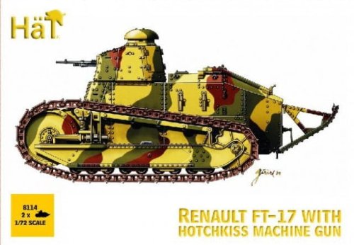 Przejdź do produktu HAT 8114 - 1:72 Renault FT-17 with Hotchkiss machine gun