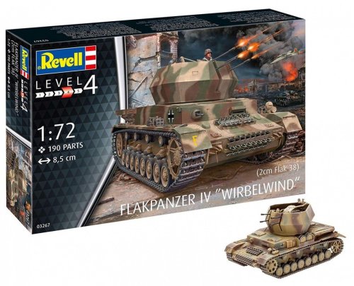 Przejdź do produktu REVELL 03267 - 1:72 Flakpanzer IV Wirbelwind (2 cm Flak 38)