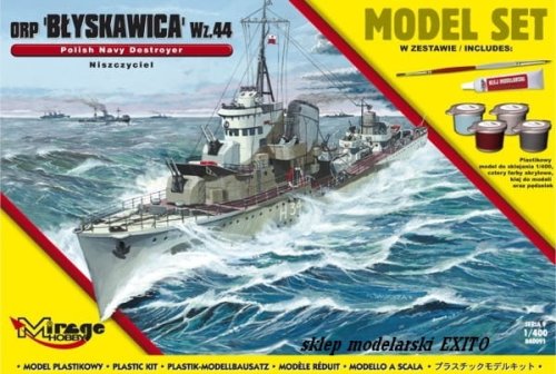 Przejdź do produktu MIRAGE 840091 - 1:400 ORP Błyskawica wz. 44 - Model Set